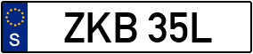 Trailer License Plate
